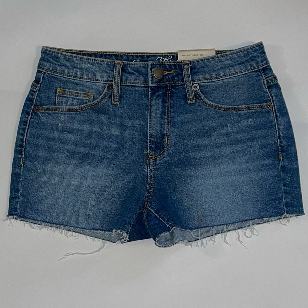Universal Thread High Rise Distressed Shorts, 0